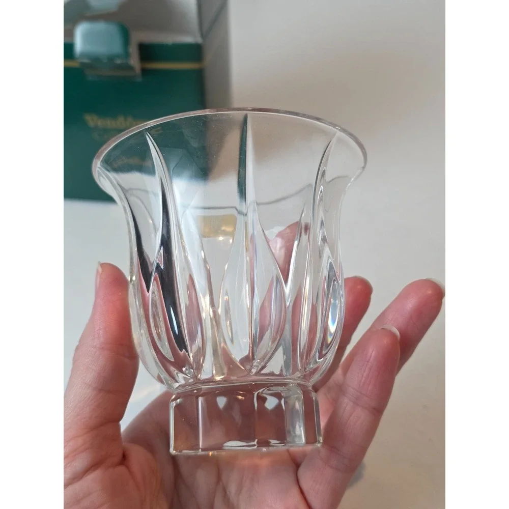 Vendome Noritake Crystal Votive‎ Candle Holder Made in Germany with Candle
